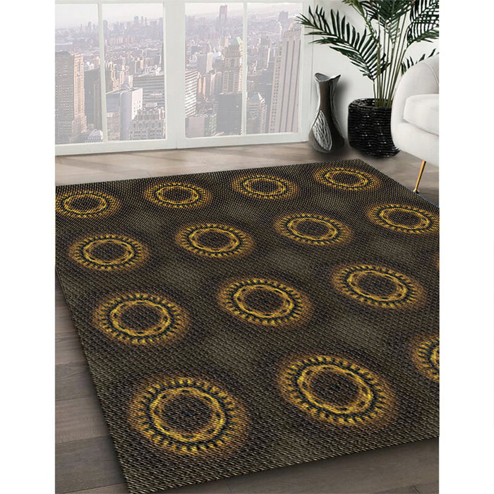 Machine Washable Transitional Brown Rug in a Family Room, wshpat2949