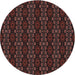 Sideview of Patterned Chestnut Brown Novelty Rug, pat294