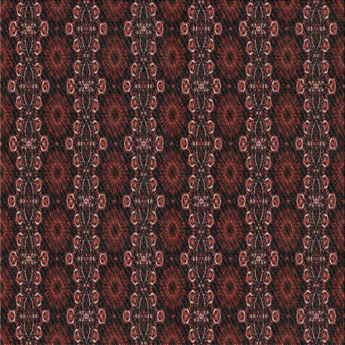 Square Patterned Chestnut Brown Novelty Rug, pat294