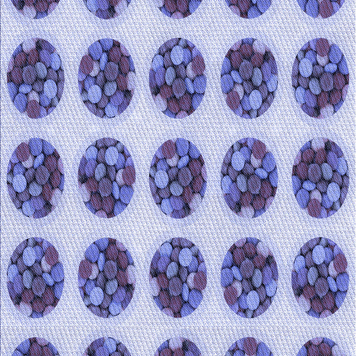 Machine Washable Transitional Slate Blue Rug, wshpat295blu