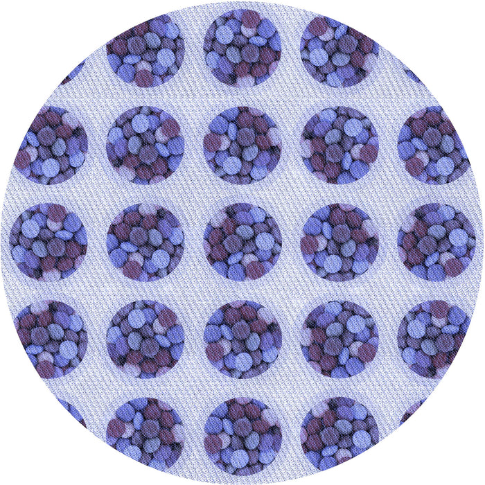 Square Patterned Slate Blue Rug, pat295blu