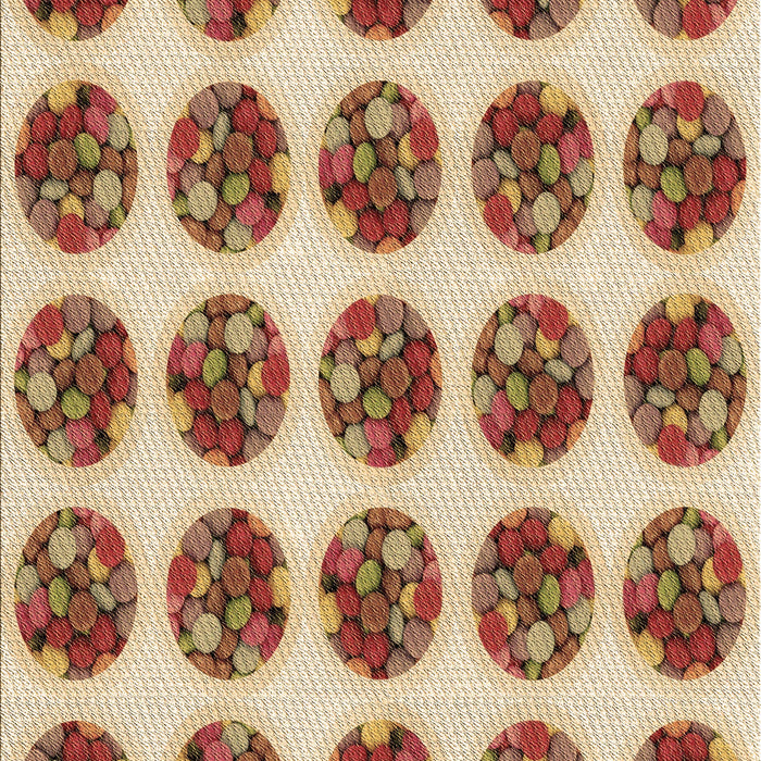 Machine Washable Transitional Red Rug, wshpat295brn