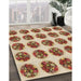 Machine Washable Transitional Red Rug in a Family Room, wshpat295brn