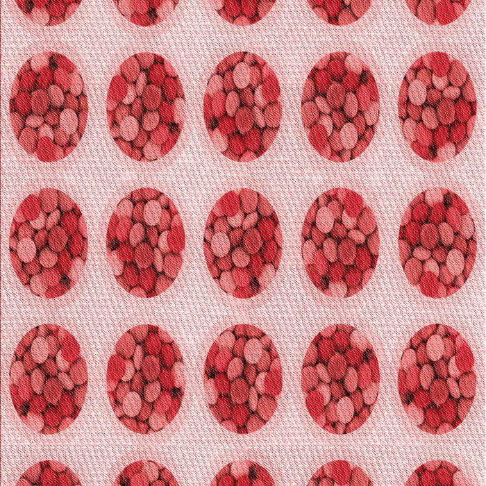 Patterned Pastel Pink Rug, pat295rd