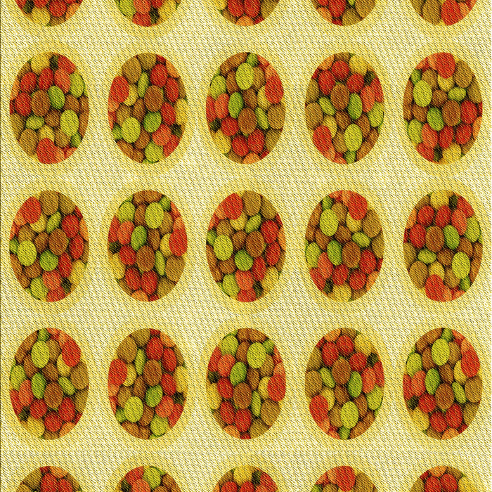 Patterned Mahogany Brown Rug, pat295yw