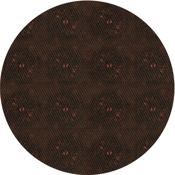 Square Machine Washable Transitional Black Brown Rug in a Living Room, wshpat2950brn