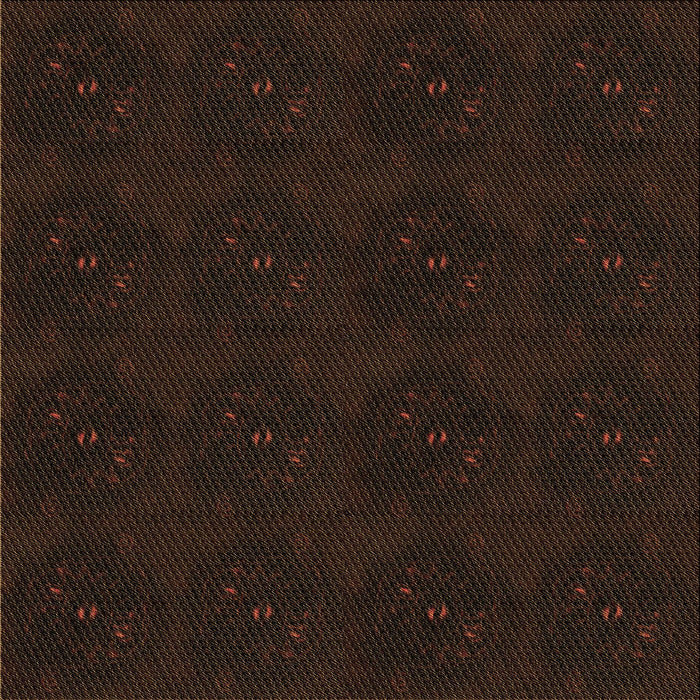 Round Patterned Black Brown Rug, pat2950brn