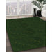 Machine Washable Transitional Deep Emerald Green Rug in a Family Room, wshpat2950grn