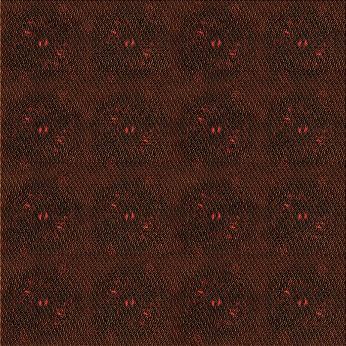 Round Patterned Red Brown Rug, pat2950org