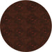Square Patterned Red Brown Rug, pat2950org