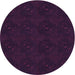 Square Machine Washable Transitional Purple Rug in a Living Room, wshpat2950pur