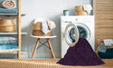Machine Washable Transitional Purple Rug in a Washing Machine, wshpat2950pur
