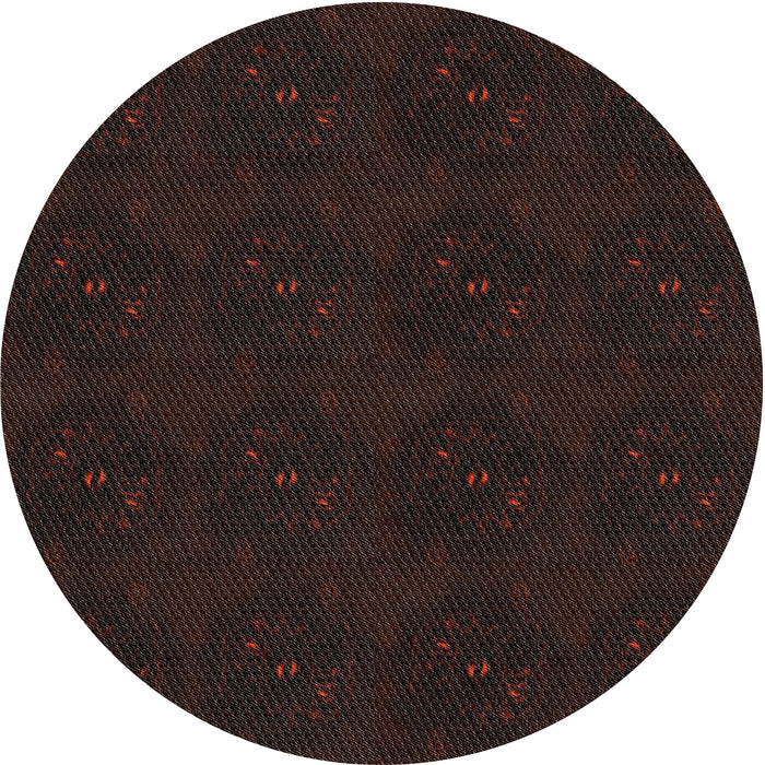 Square Patterned Black Abstract Machine Washable Rug, wshpat2950