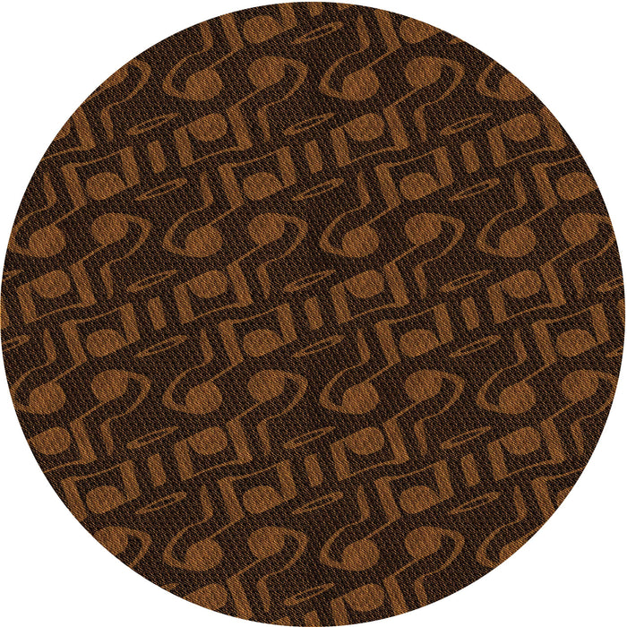Square Machine Washable Transitional Saddle Brown Rug in a Living Room, wshpat2951org