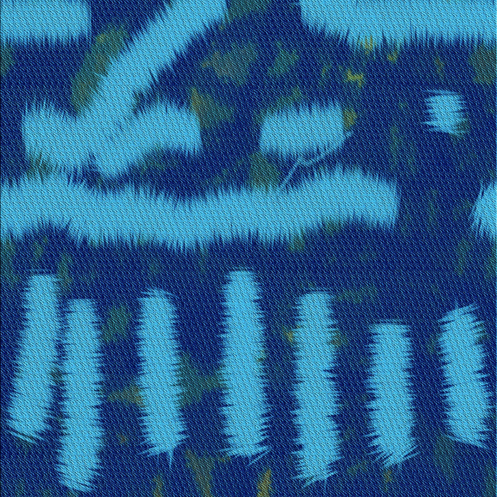 Machine Washable Transitional Cobalt Blue Rug, wshpat2952lblu