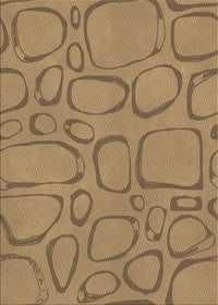 Machine Washable Transitional Sienna Brown Rug, wshpat2953brn