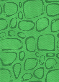 Machine Washable Transitional Neon Green Rug, wshpat2953grn