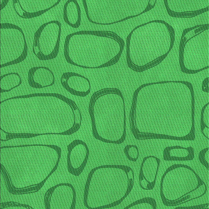 Machine Washable Transitional Neon Green Rug, wshpat2953grn