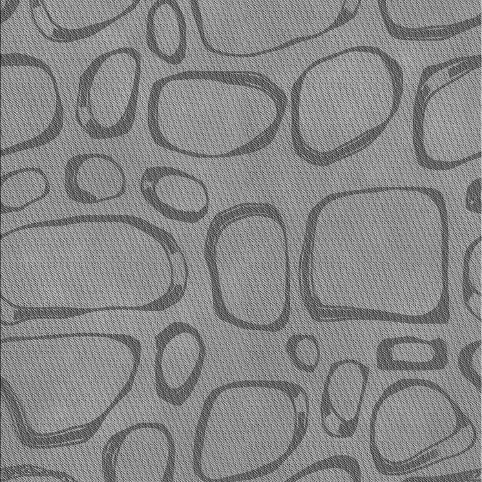 Machine Washable Transitional Dark Gray Rug, wshpat2953gry