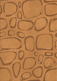 Machine Washable Transitional Dark Orange Rug, wshpat2953org