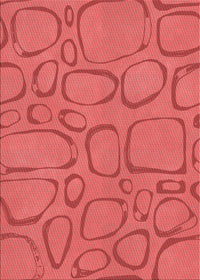 Machine Washable Transitional Red Rug, wshpat2953rd