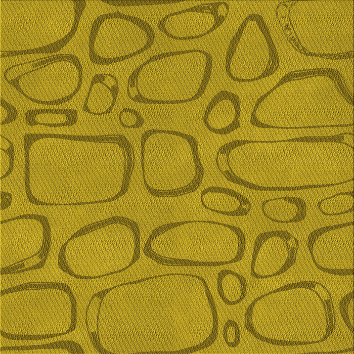 Round Machine Washable Transitional Dark Bisque Brown Rug, wshpat2953yw