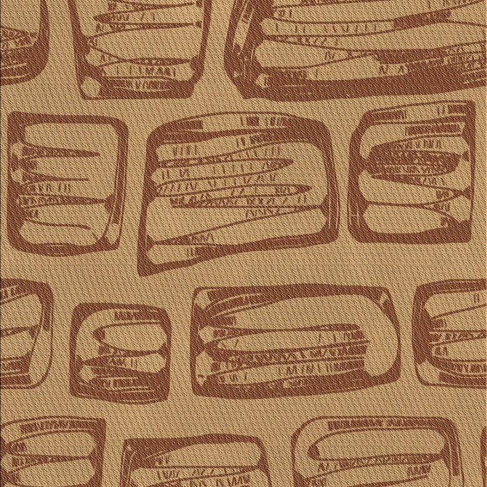 Patterned Mahogany Brown Rug, pat2954brn