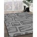 Machine Washable Transitional Carbon Gray Rug in a Family Room, wshpat2954gry