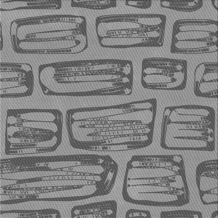 Round Machine Washable Transitional Carbon Gray Rug, wshpat2954gry