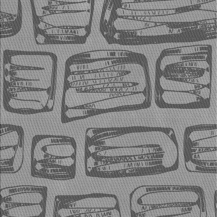 Machine Washable Transitional Carbon Gray Rug, wshpat2954gry