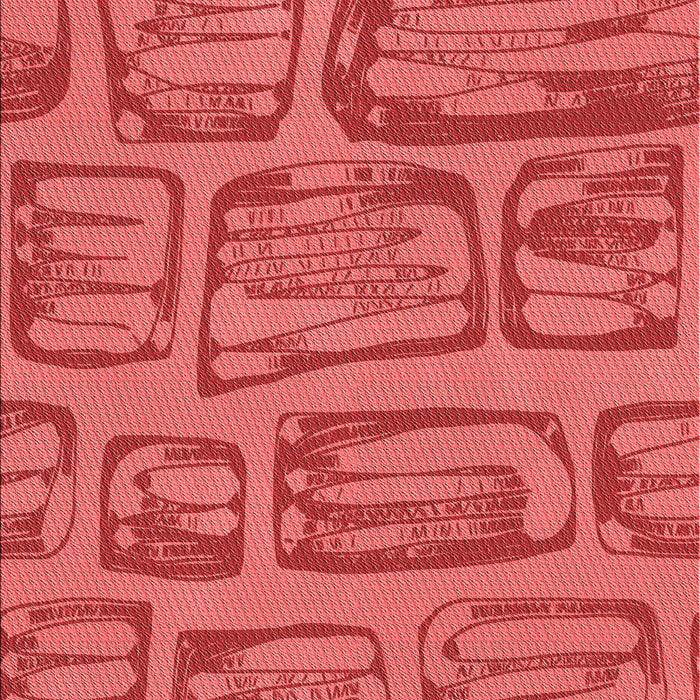 Machine Washable Transitional Red Rug, wshpat2954rd