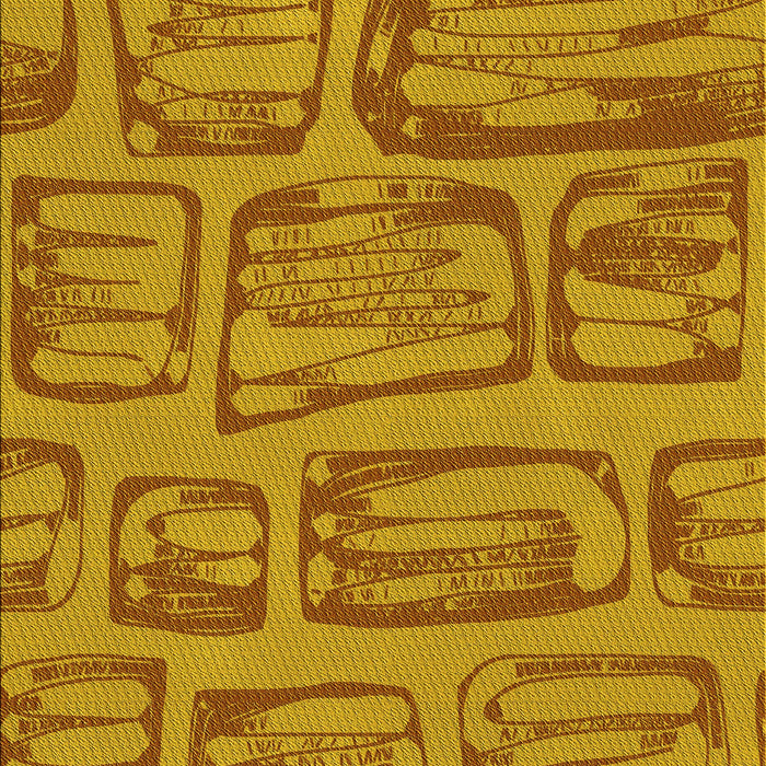 Patterned Mahogany Brown Rug, pat2954yw