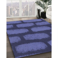 Patterned Blue Rug, pat2955blu
