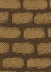 Machine Washable Transitional Dark Bisque Brown Rug, wshpat2955brn