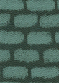 Machine Washable Transitional Green Rug, wshpat2955lblu