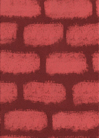 Machine Washable Transitional Red Rug, wshpat2955rd