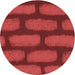 Square Machine Washable Transitional Red Rug in a Living Room, wshpat2955rd