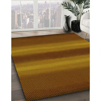 Patterned Saffron Red Rug, pat2956yw