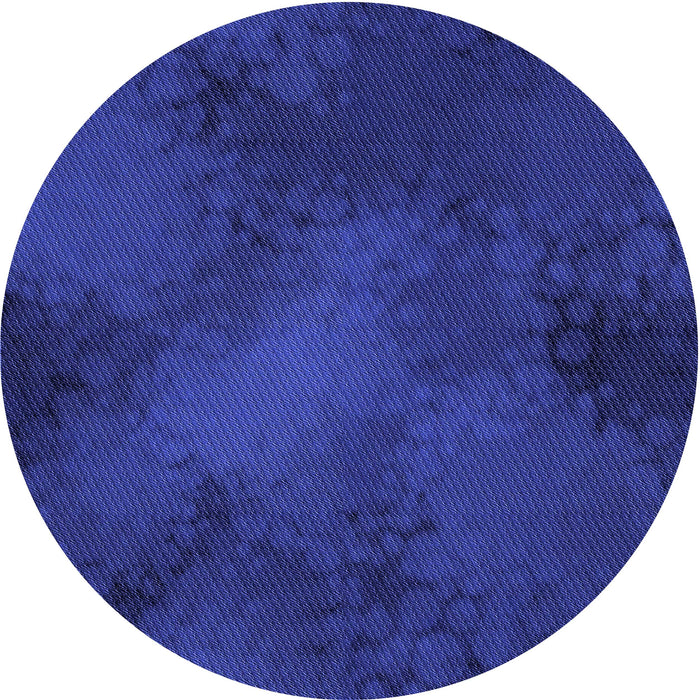 Square Machine Washable Transitional Cobalt Blue Rug in a Living Room, wshpat2957blu