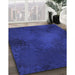 Patterned Cobalt Blue Rug in Family Room, pat2957blu