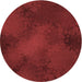 Square Patterned Dark Red Rug, pat2957rd