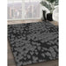 Machine Washable Transitional Charcoal Black Rug in a Family Room, wshpat2958gry