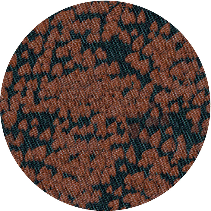 Square Machine Washable Transitional Coffee Brown Rug in a Living Room, wshpat2958lblu