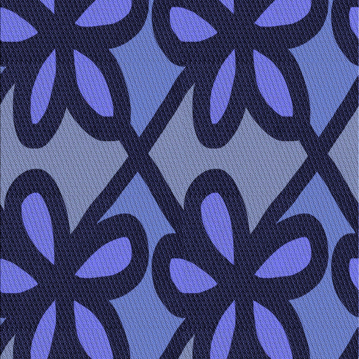 Patterned Midnight Blue Rug, pat2959blu
