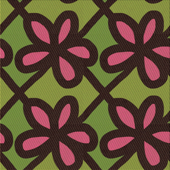 Round Patterned Dark Scarlet Red Rug, pat2959brn