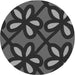 Square Patterned Charcoal Black Rug, pat2959gry