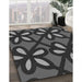 Machine Washable Transitional Charcoal Black Rug in a Family Room, wshpat2959gry