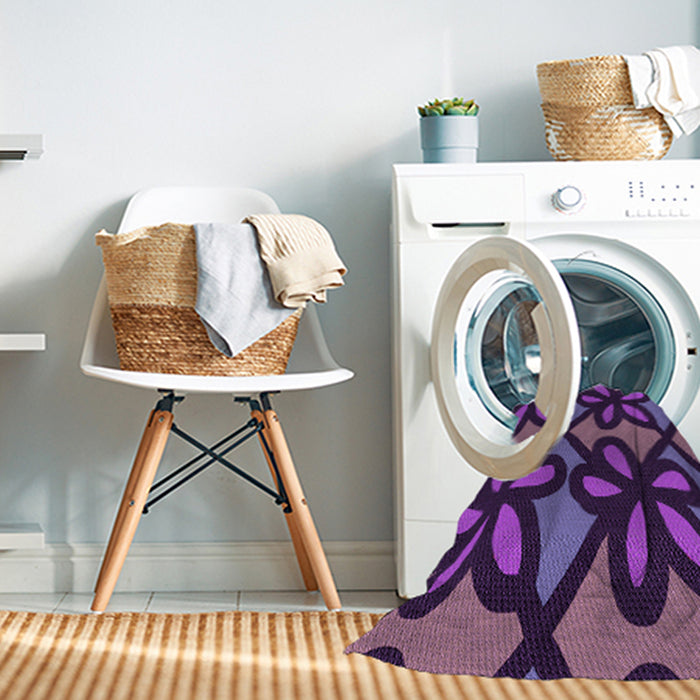 Machine Washable Transitional Indigo Purple Rug in a Washing Machine, wshpat2959pur