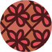 Square Machine Washable Transitional Maroon Red Rug in a Living Room, wshpat2959rd
