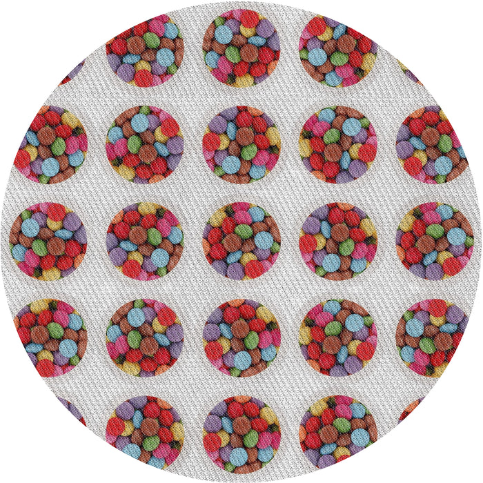 Sideview of Patterned Chestnut Brown Novelty Rug, pat295